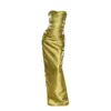 Moda Glam Women's Talia Strapless Corset Gown- Green In Green