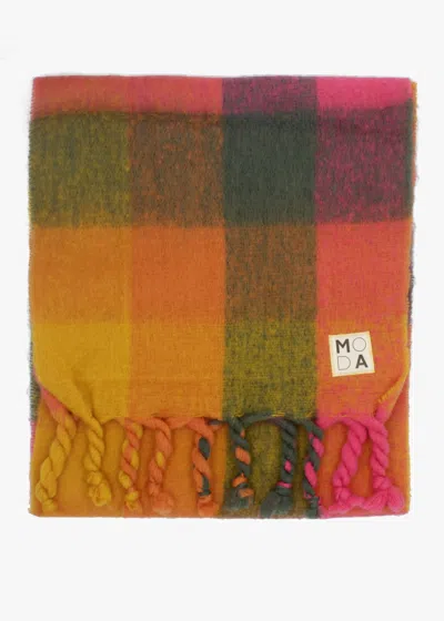 Moda In Pelle Dana Multicoloured Check Scarf