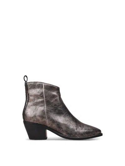 Moda In Pelle Maevie Metallic Boots In Pewter