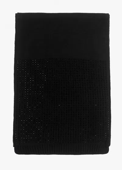 Moda In Pelle Paloma Diamante Black Scarf
