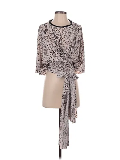 Pre-owned Moda International 3/4 Sleeve Blouse In Gray