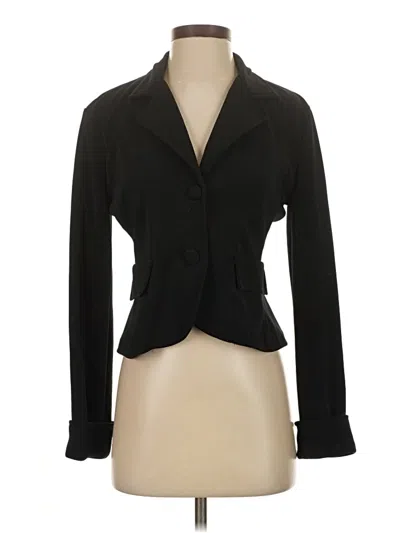 Pre-owned Moda International Blazer Jacket In Black