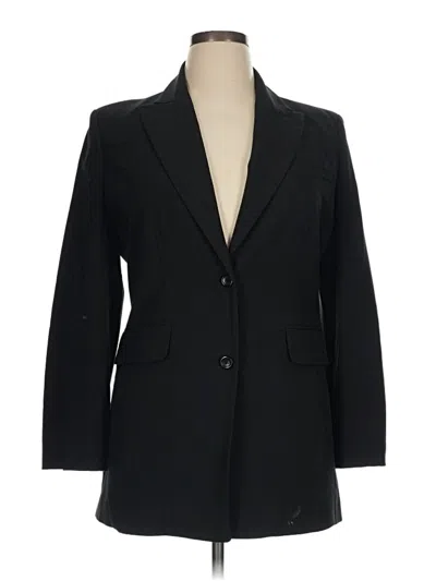 Pre-owned Moda International Blazer Jacket In Black