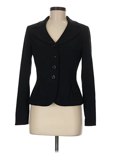 Pre-owned Moda International Blazer Jacket In Black