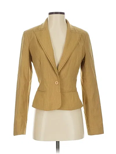 Pre-owned Moda International Blazer Jacket In Gold