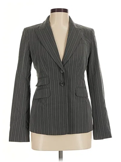 Pre-owned Moda International Blazer Jacket In Gray