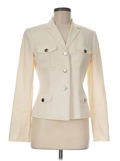 Pre-owned Moda International Blazer Jacket In Ivory