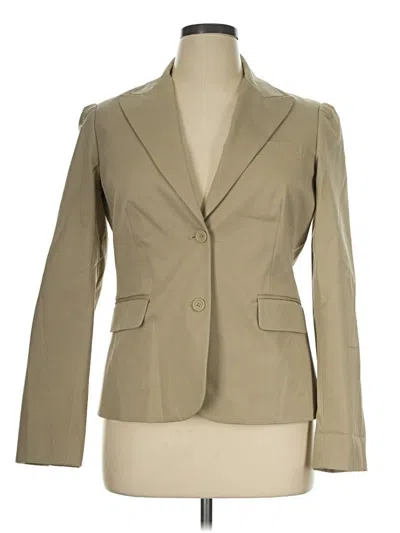 Pre-owned Moda International Blazer Jacket In Tan