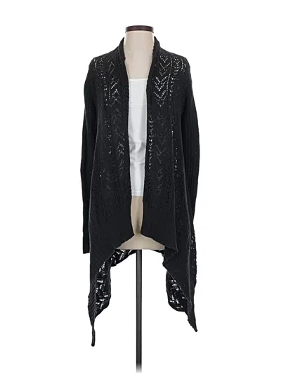 Pre-owned Moda International Cardigan Sweater In Black