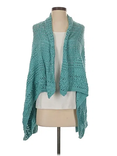 Pre-owned Moda International Cardigan Sweater In Blue