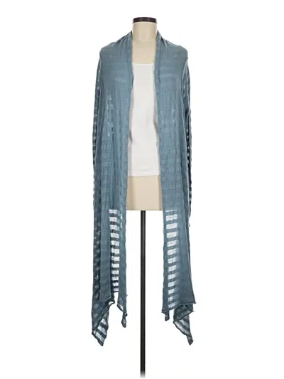 Pre-owned Moda International Cardigan Sweater In Blue