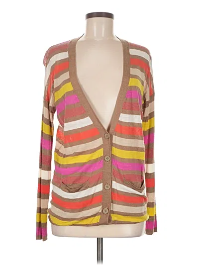 Pre-owned Moda International Cardigan Sweater In Brown