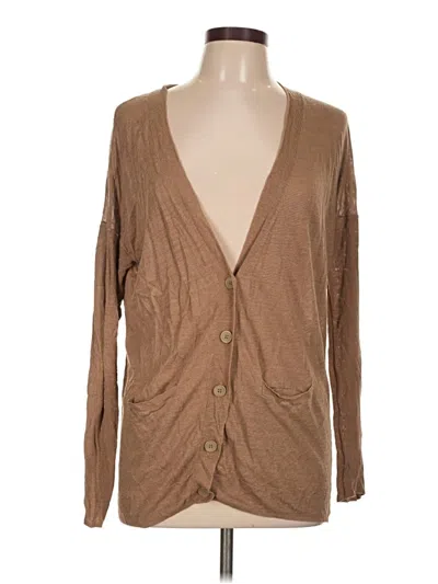 Pre-owned Moda International Cardigan Sweater In Brown