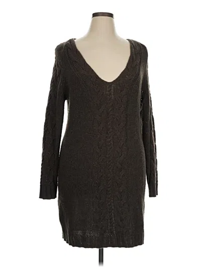 Pre-owned Moda International Cardigan Sweater In Brown