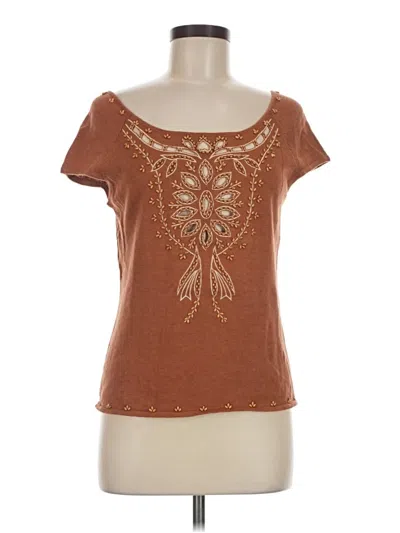 Pre-owned Moda International Cardigan Sweater In Brown
