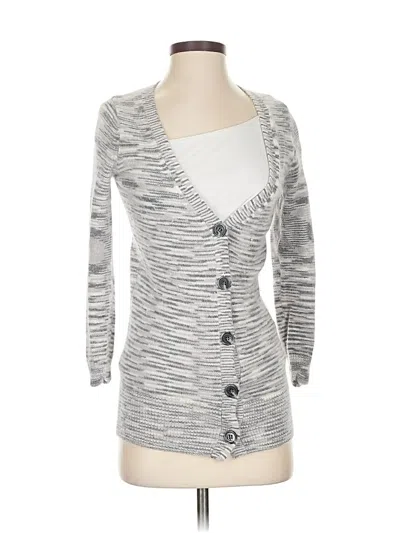 Pre-owned Moda International Cardigan Sweater In Gray