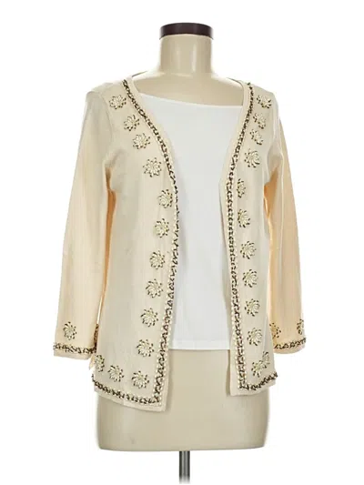 Pre-owned Moda International Cardigan Sweater In Ivory
