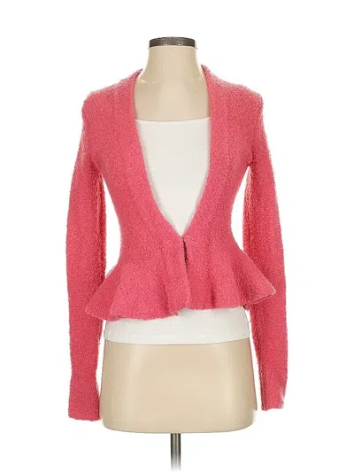 Pre-owned Moda International Cardigan Sweater In Pink