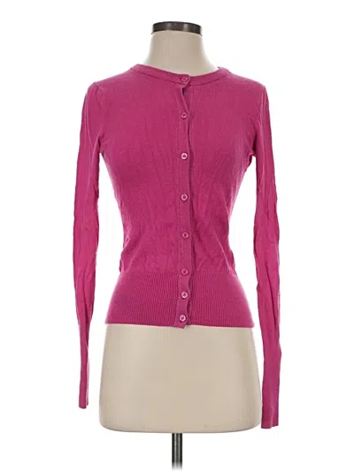 Pre-owned Moda International Cardigan Sweater In Pink