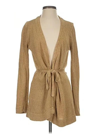 Pre-owned Moda International Cardigan Sweater In Tan