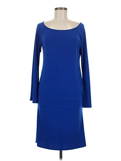 Pre-owned Moda International Casual Dress In Blue