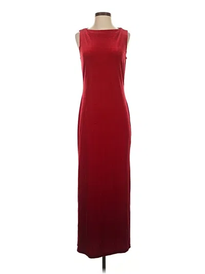 Pre-owned Moda International Casual Dress In Burgundy
