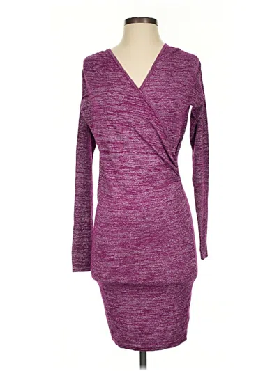 Pre-owned Moda International Casual Dress In Burgundy