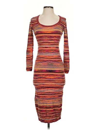 Pre-owned Moda International Casual Dress In Orange
