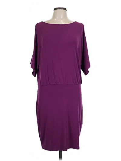 Pre-owned Moda International Casual Dress In Purple