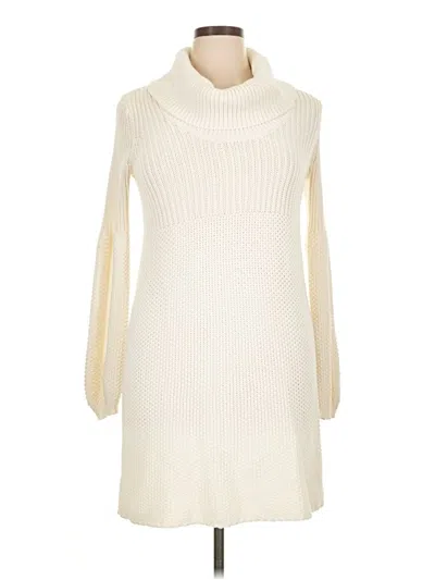 Pre-owned Moda International Casual Dress In White