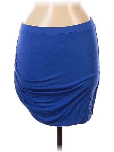 Pre-owned Moda International Casual Skirt In Blue