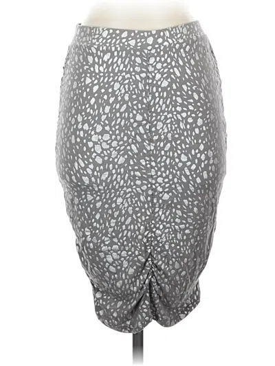 Pre-owned Moda International Casual Skirt In Gray