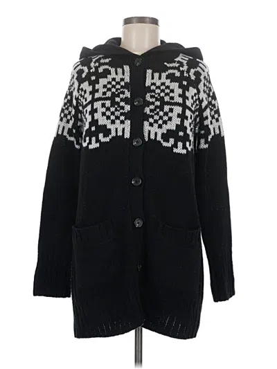 Pre-owned Moda International Coat In Black