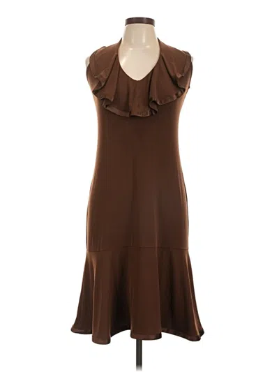 Pre-owned Moda International Cocktail Dress In Brown