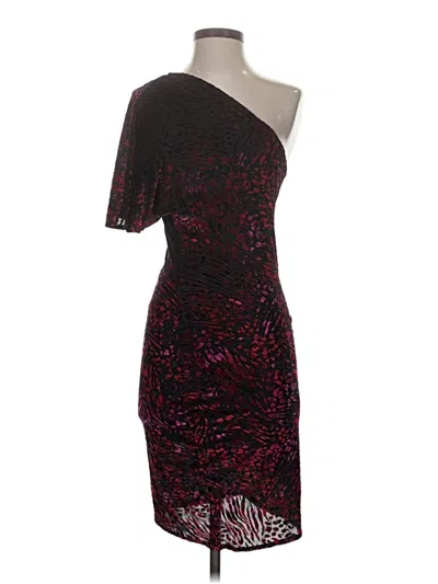 Pre-owned Moda International Cocktail Dress In Burgundy