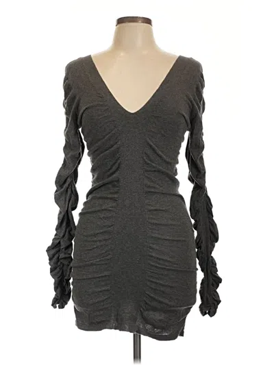 Pre-owned Moda International Cocktail Dress In Gray
