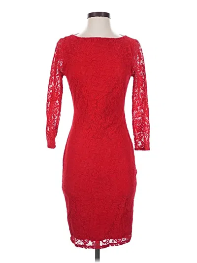 Pre-owned Moda International Cocktail Dress In Red