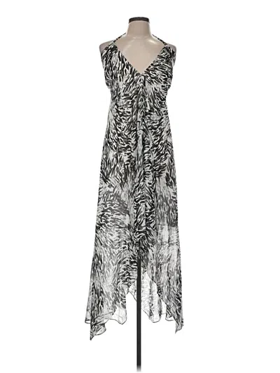 Pre-owned Moda International Cocktail Dress In Silver