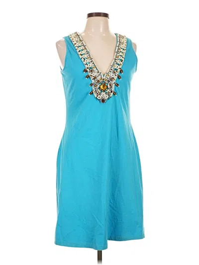 Pre-owned Moda International Cocktail Dress In Teal