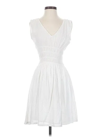 Pre-owned Moda International Cocktail Dress In White