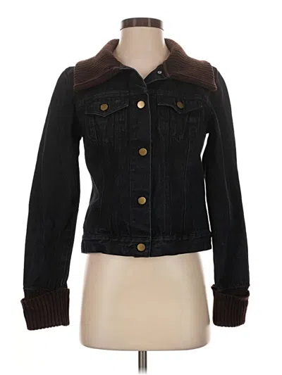 Pre-owned Moda International Denim Jacket In Black