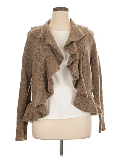 Pre-owned Moda International Faux Fur Jacket In Brown