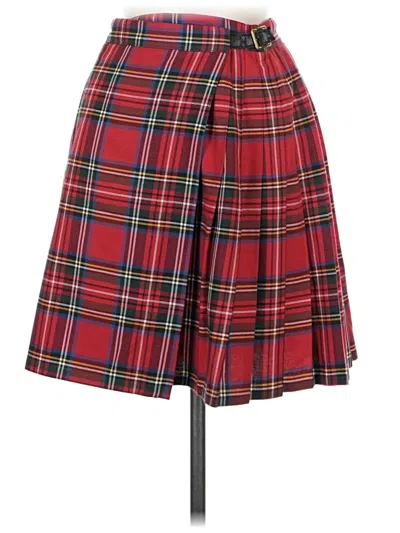 Pre-owned Moda International Formal Skirt In Red