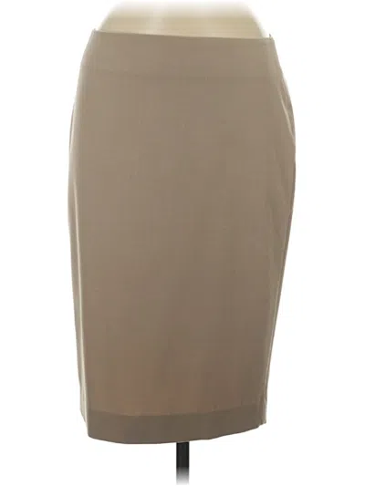 Pre-owned Moda International Formal Skirt In Tan