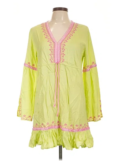 Pre-owned Moda International Kimono In Green