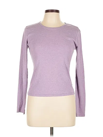 Pre-owned Moda International Long Sleeve T-shirt In Purple
