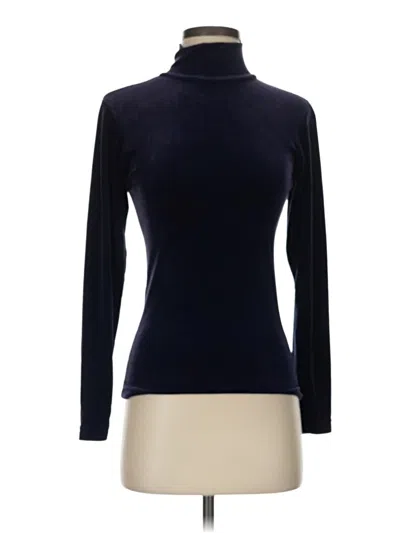 Pre-owned Moda International Long Sleeve Top Black Turtleneck Tops