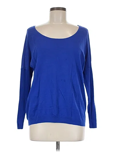 Pre-owned Moda International Long Sleeve T-shirt In Blue