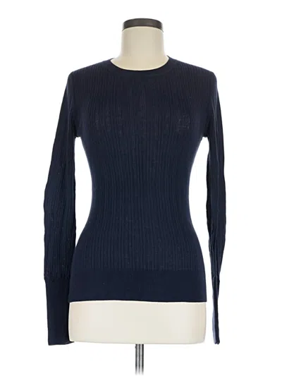 Pre-owned Moda International Long Sleeve T-shirt In Blue
