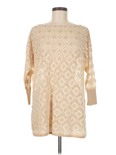 Pre-owned Moda International Poncho In Gold